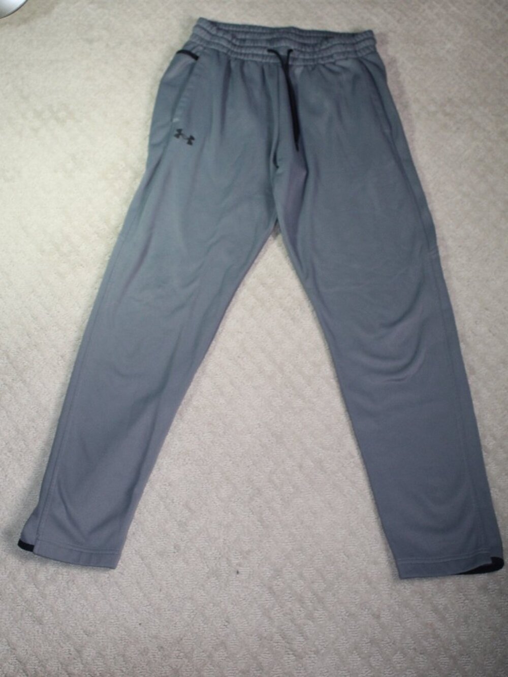 Under Armour Loose Fit Joggers Tapered Grey Athletic Fit Men's Size M